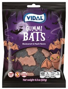 Vidal Sour Gummi Bats Peg Bag, 3.5oz, 14ct