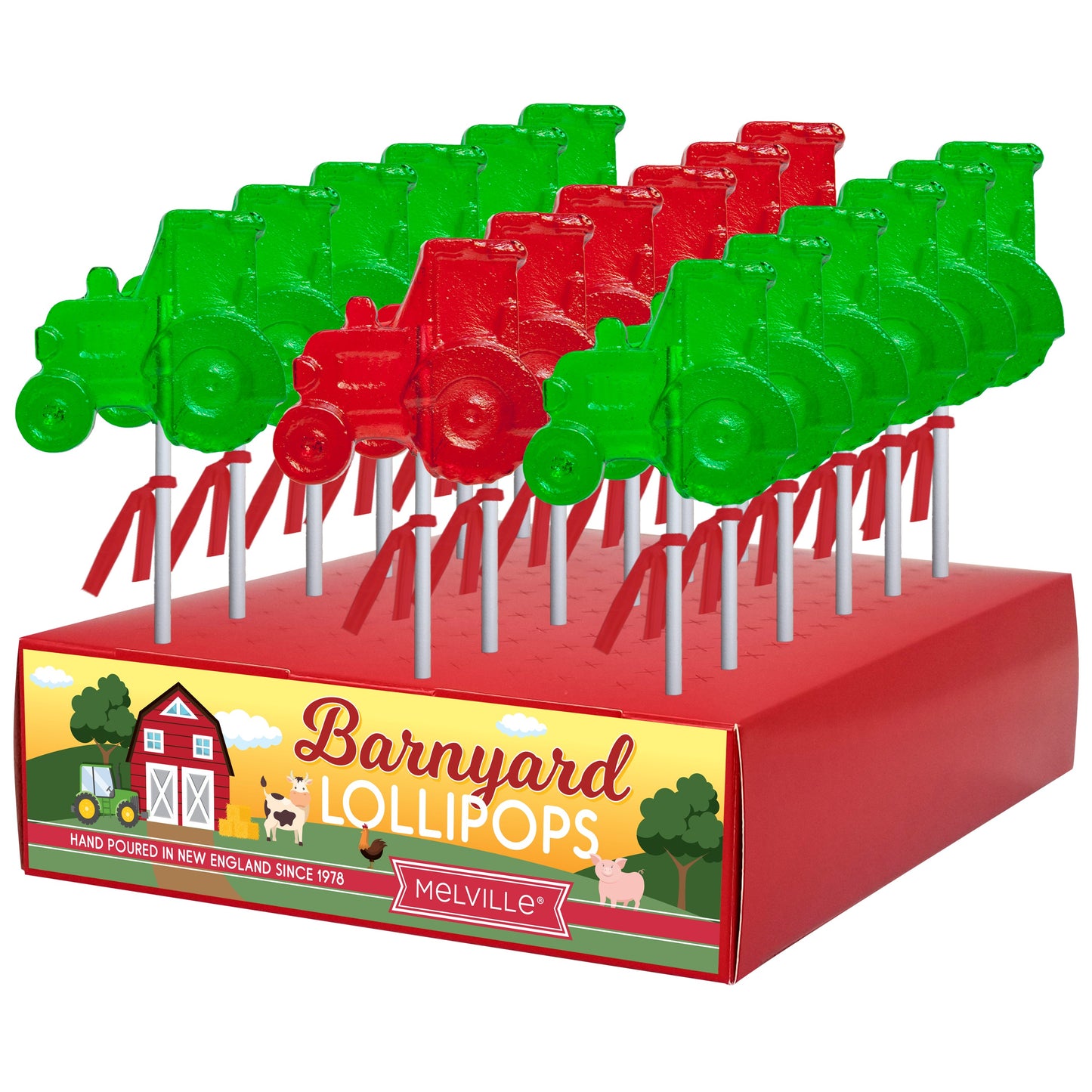 Tractor Lollipop Display, 24ct