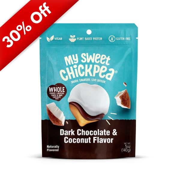 My Sweet Chickpea Dark Chocolate & Coconut 5oz, 6ct