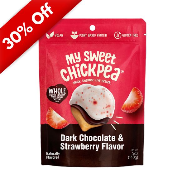 My Sweet Chickpea Dark Chocolate & Strawberry 5oz, 6ct