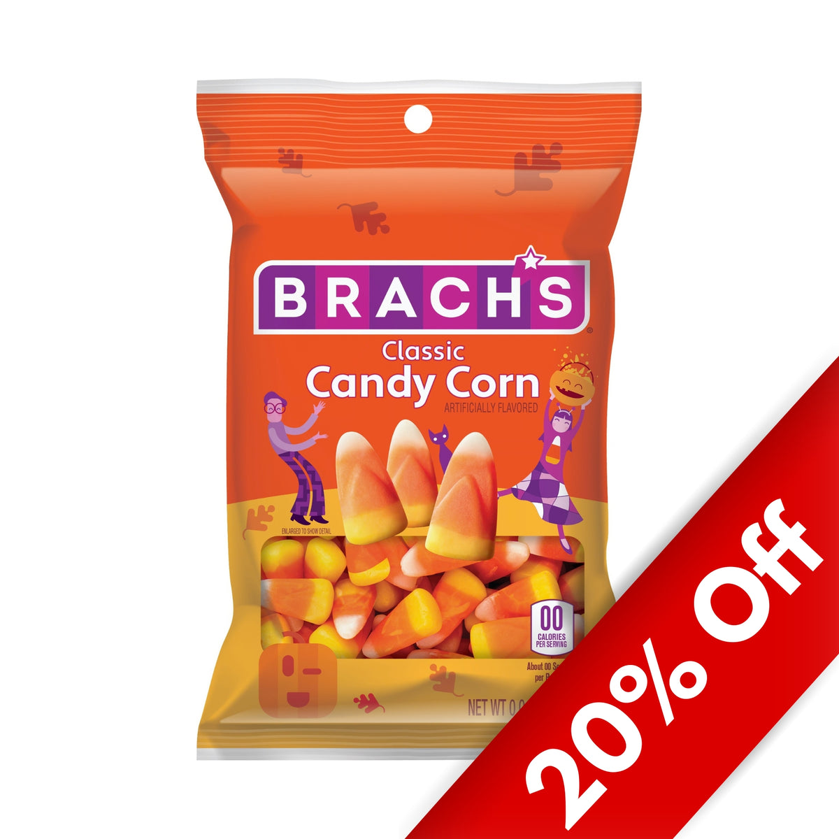Brach's Classic Candy Corn 4.2oz Peg Bag, 18ct