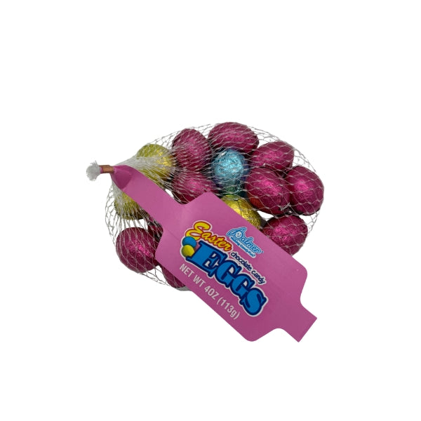Foil Wrapped Eggs, MCF Flavor, 4oz Mesh Bag, 18ct