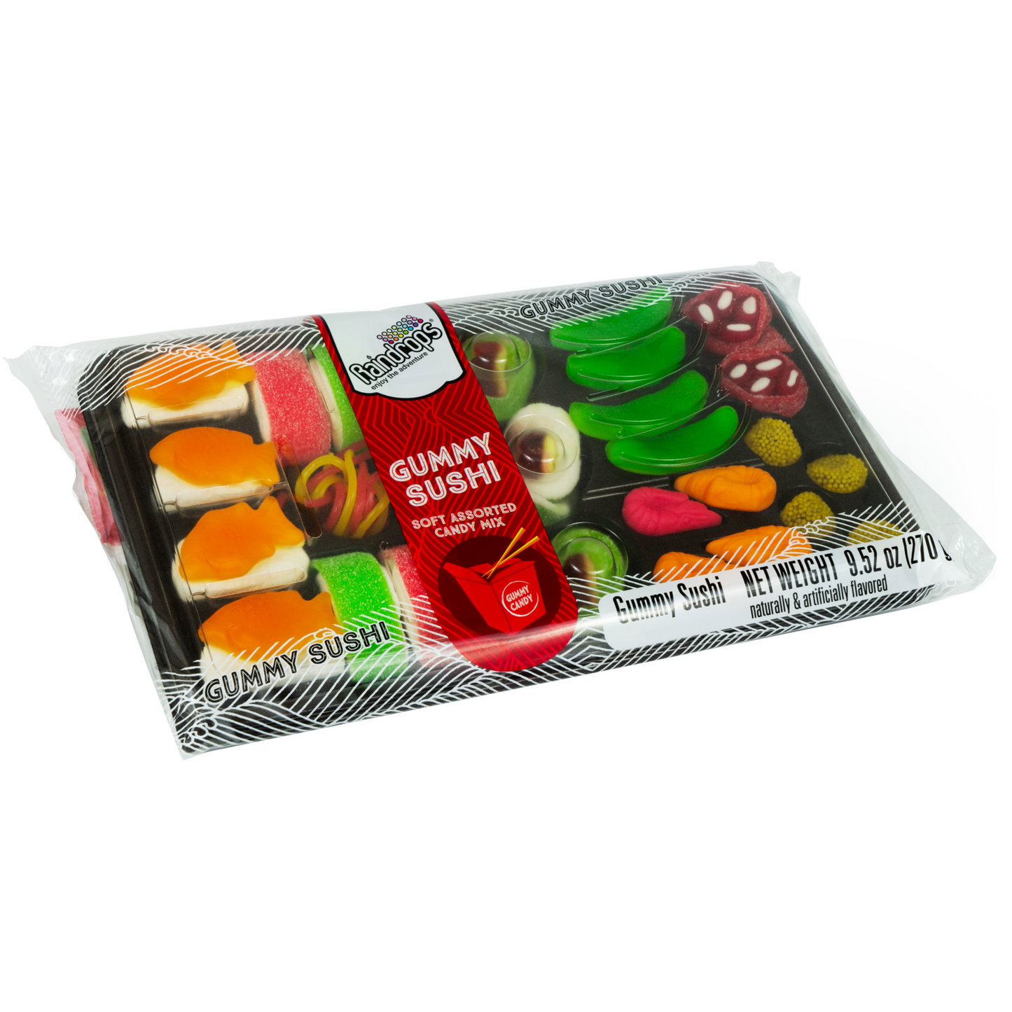 Raindrops Large Gummi Sushi, 9.52oz, 6ct Case