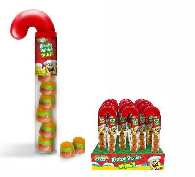 Krabby Patties Mini Cane Tube, 1.8oz, 21ct