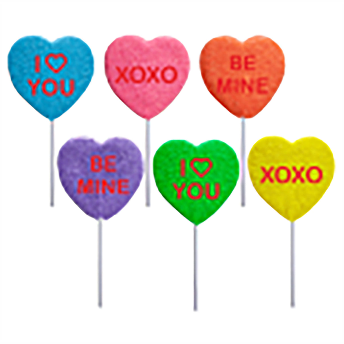 Melville Vday Conversation Heart Lollipops, 24ct