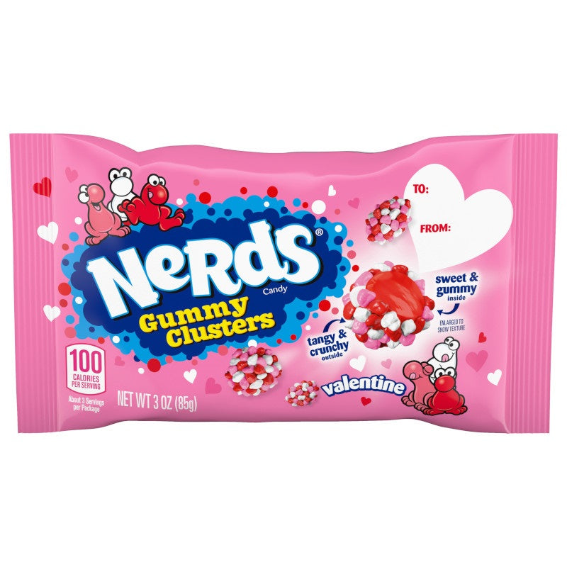 Nerds VDAY Gummy Cluster Share Pack, 3oz, 12ct