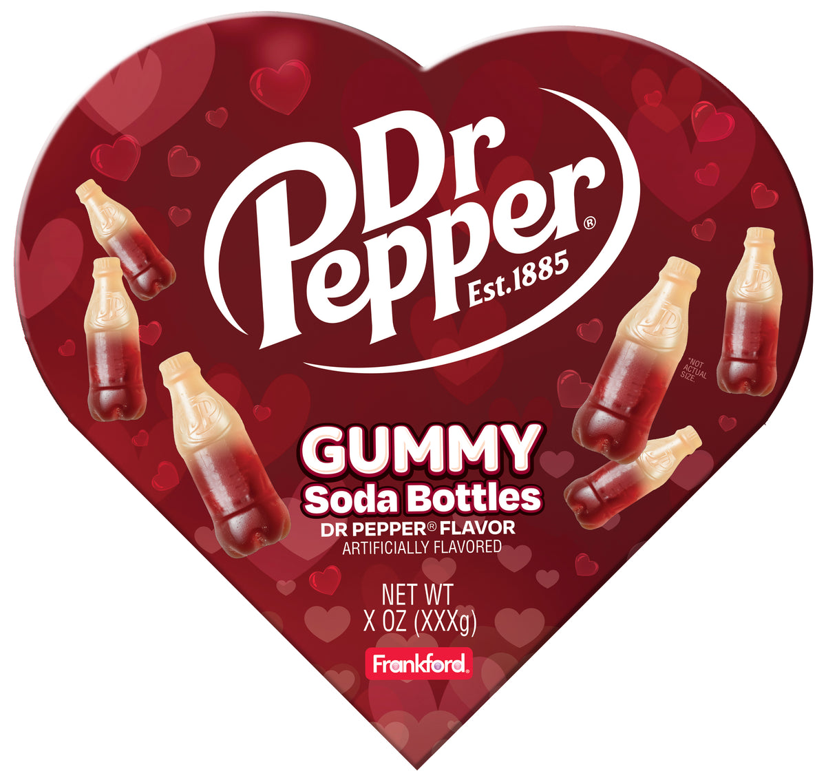 Dr Pepper Heart Box w/ Gummies, 6ct