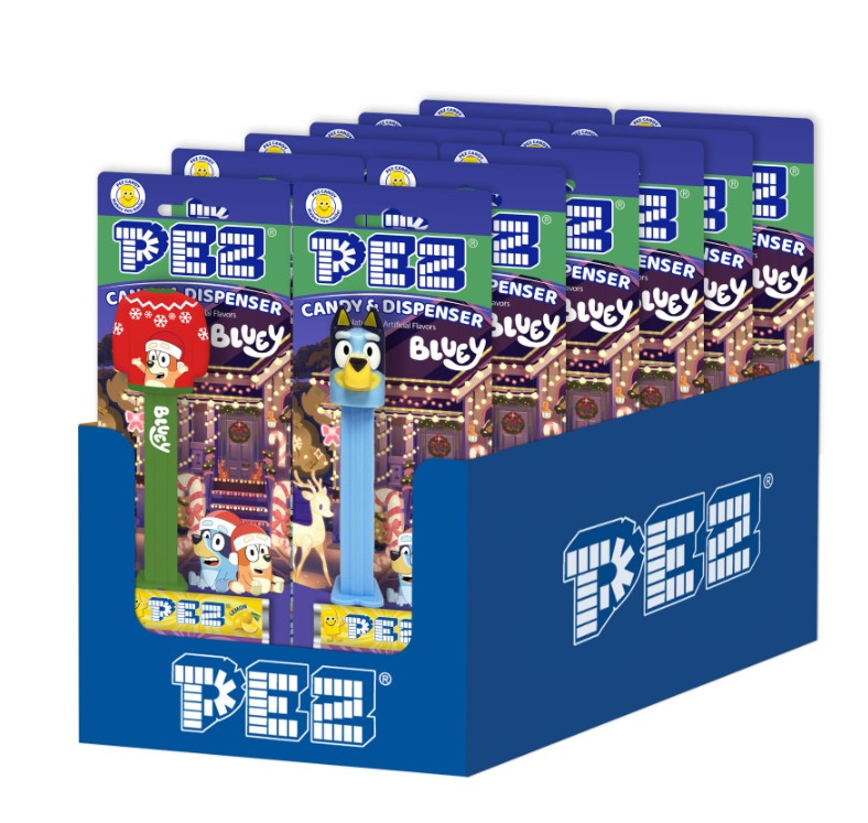 Pez Blister - Christmas Bluey, 12ct