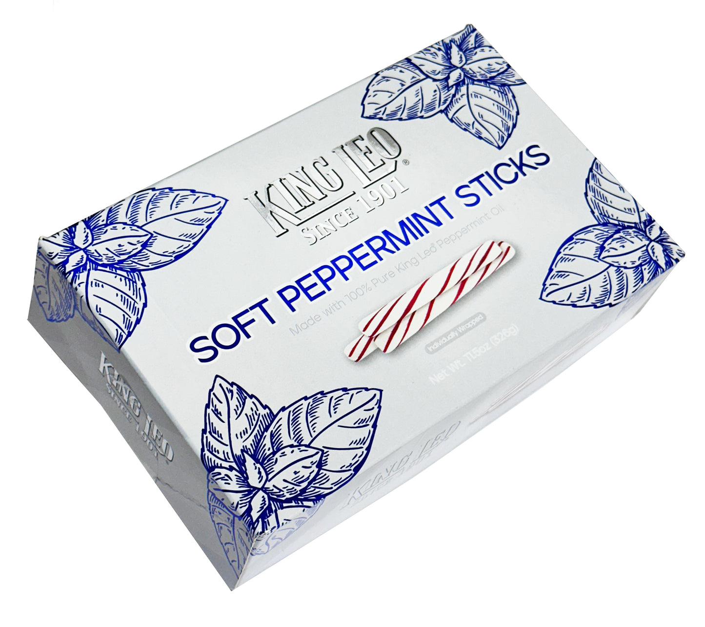 King Leo Stick Soft Peppermint Box, 11.5oz, 12ct