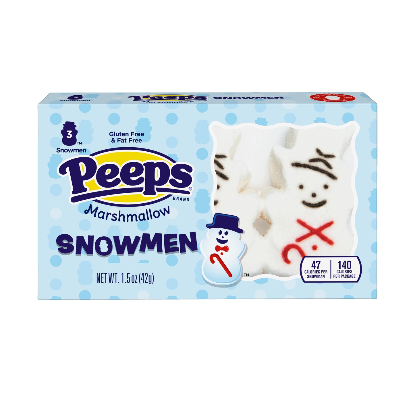 PEEPS 3ct Marshmallow Snowmen, 24ct