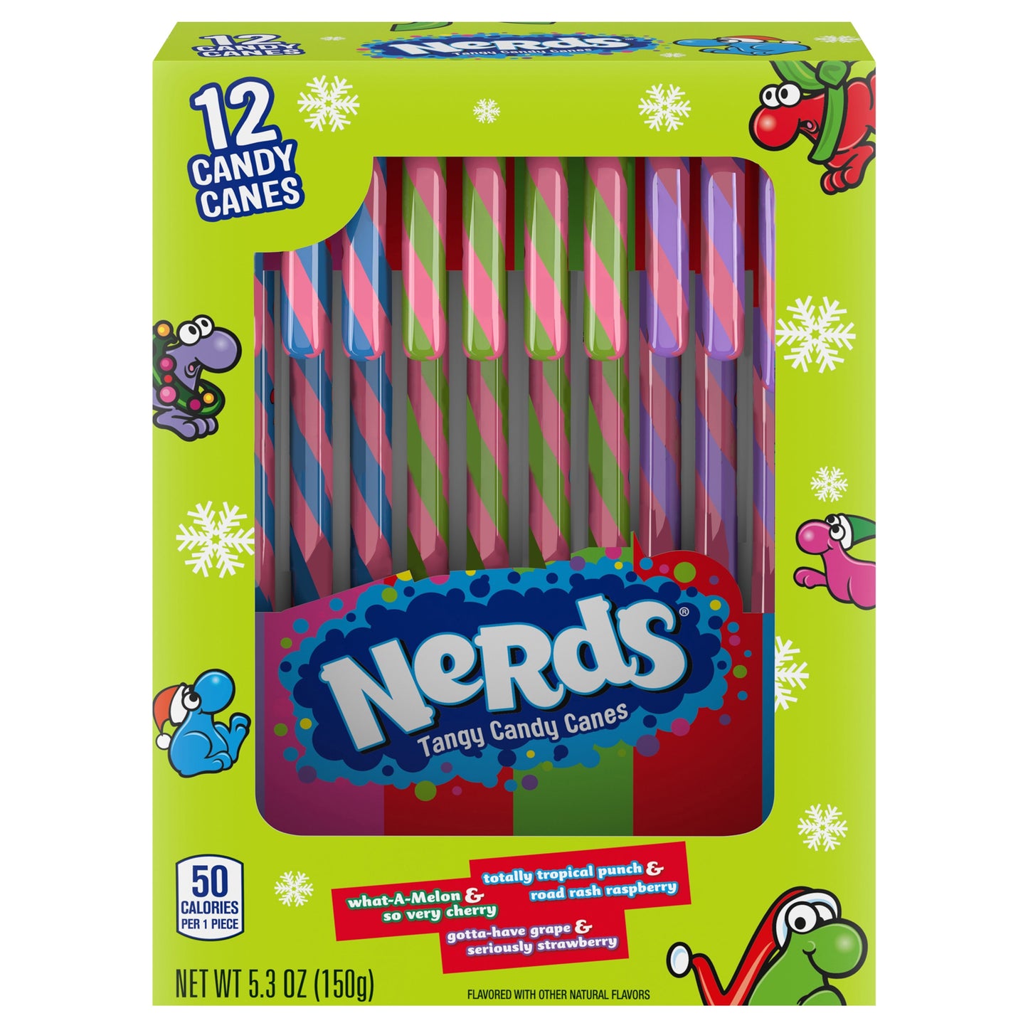12ct Nerds Holiday Candy Cane, 12ct