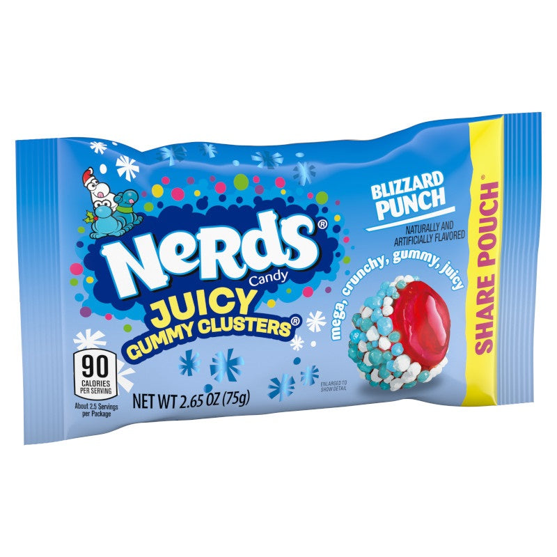 Nerds Holiday Juicy Gummy Clusters Share Pack, 2.65oz, 12ct