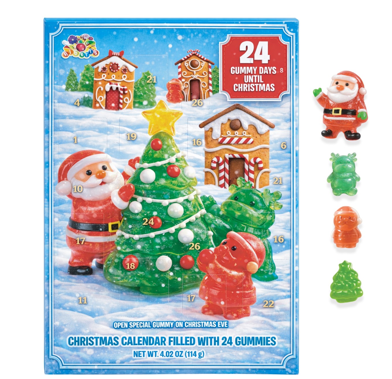 Gummy Advent Calendar, 4.02oz, 12ct