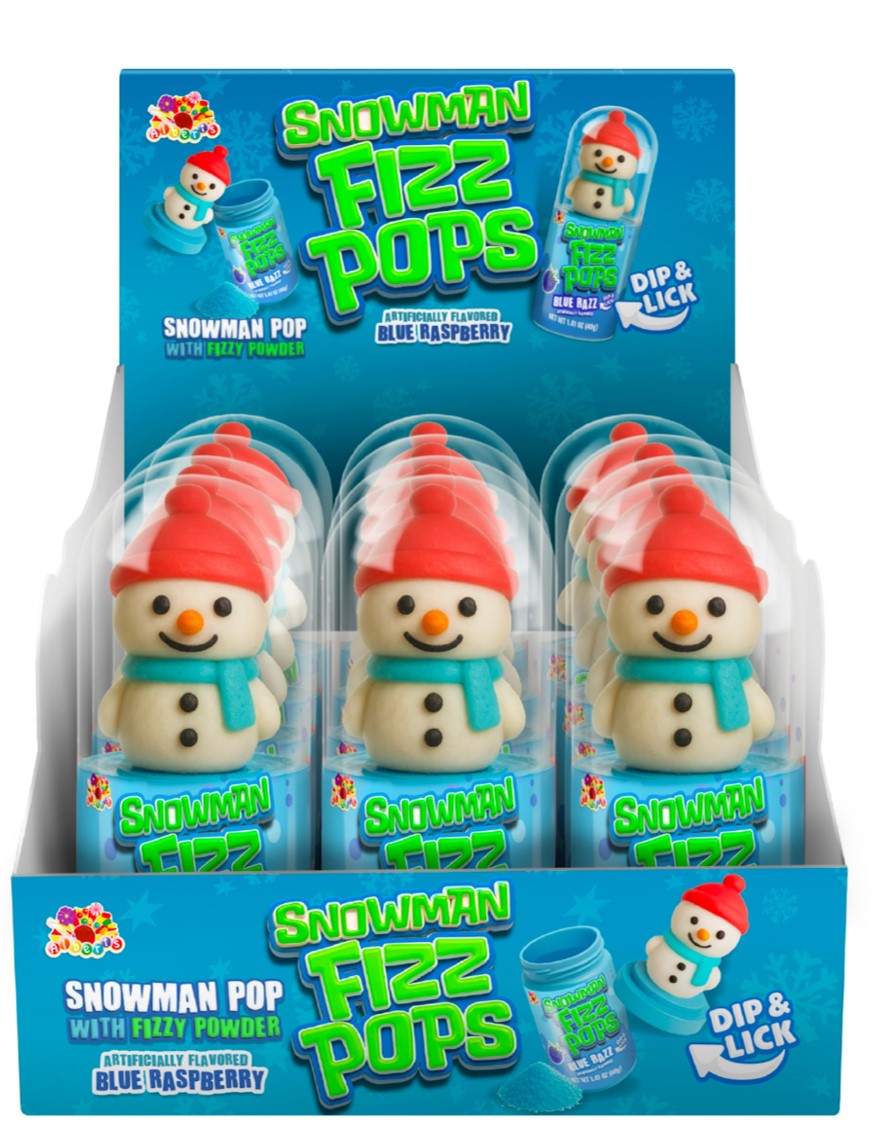 Snowman Fizz Pops, 1.41oz, 2/12ct