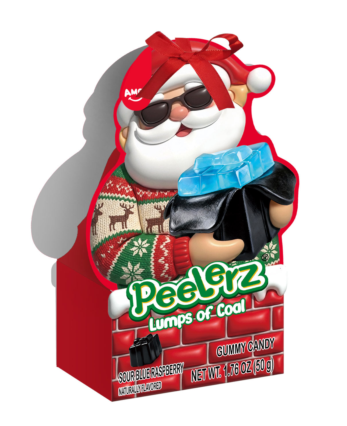 Peelerz Naughty or Nice Gummy Santa Gift Box, 1.76oz, 12ct