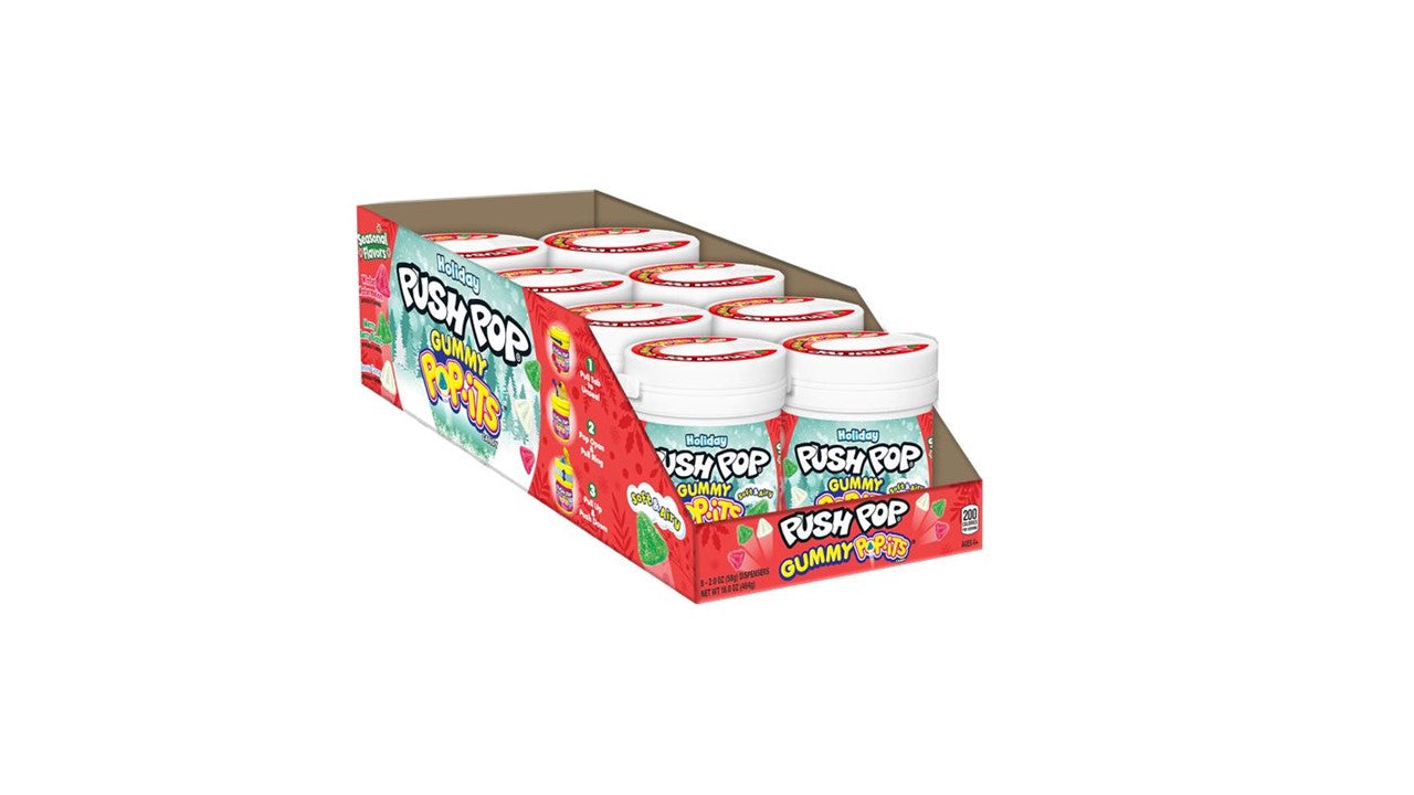 Holiday Push Pop Gummy Pop-Its, 8ct