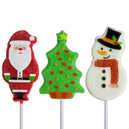 Sweet Holiday Hard Candy Lollipop Assortment, 24ct