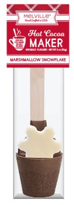 Hot Cocoa Maker - Chocolate Marshmallow Snowflake, 16ct