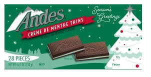 Andes Crème de Menthe Thins Card Sleeves, 4.67oz, 12ct