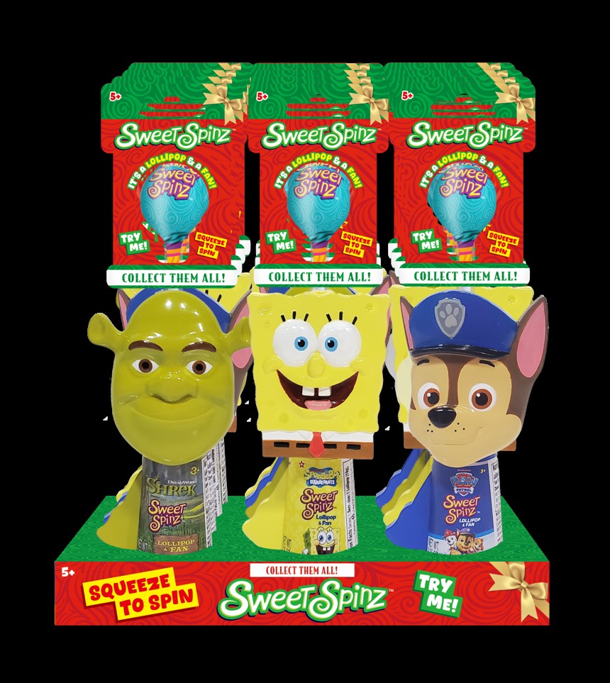 Christmas Assorted Sweet Spinz, 12ct