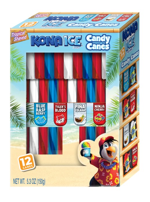 Kona Ice Assorted 12ct Candy Cane Cradle, 24ct