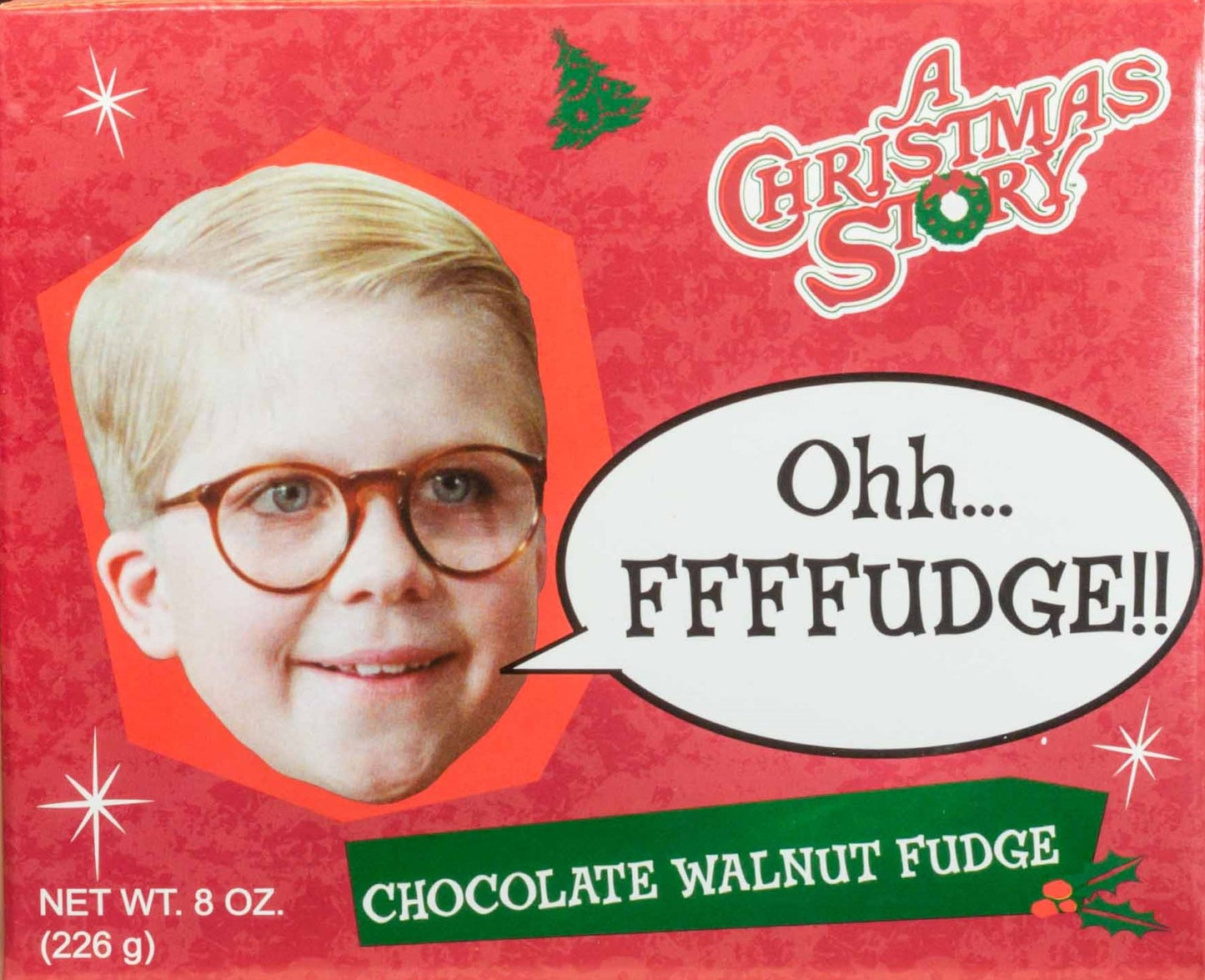 Christmas Story 8oz Chocolate Walnut Fudge, 12ct