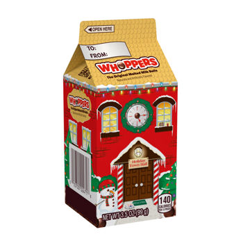 Hershey Whopper Christmas Mini Carton, 3.5oz, 15ct