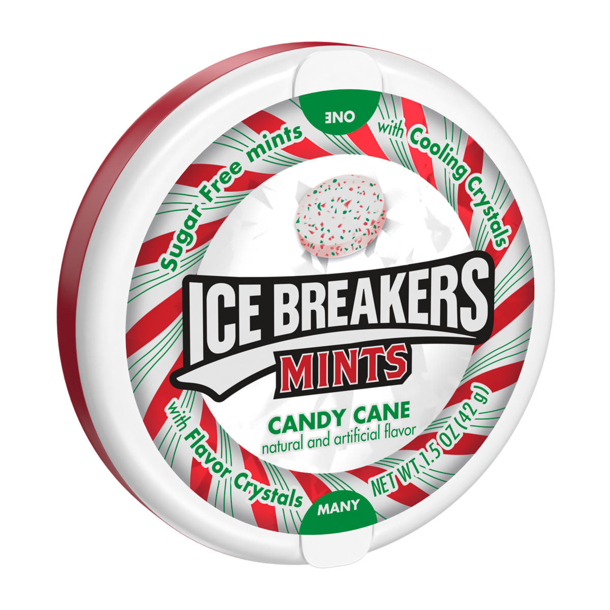 Christmas Ice Breakers Candy Cane Mint Dispenser, 24ct