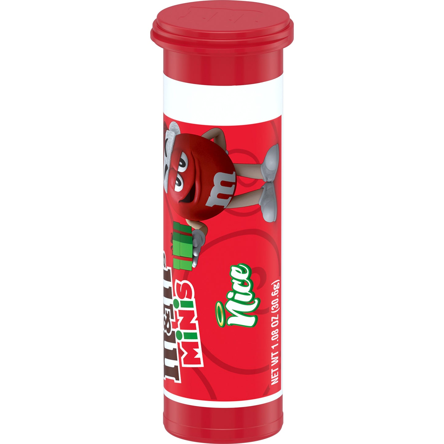 M&M Milk Chocolate Naughty & Nice Minitube, 1.08oz, 24ct