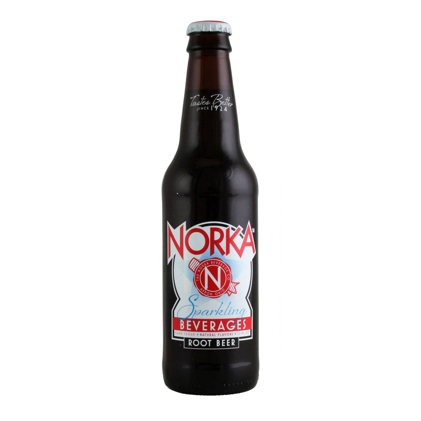 Norka Root Beer Soda, 12oz Glass Bottle 12ct