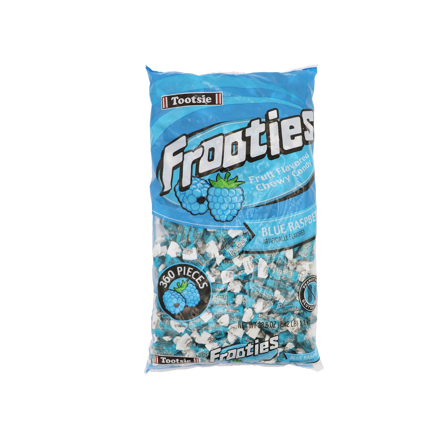 Tootsie Frooties Blue Raspberry, 360ct Bag