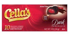 Cella's Dark Chocolate 5oz Box, 12ct