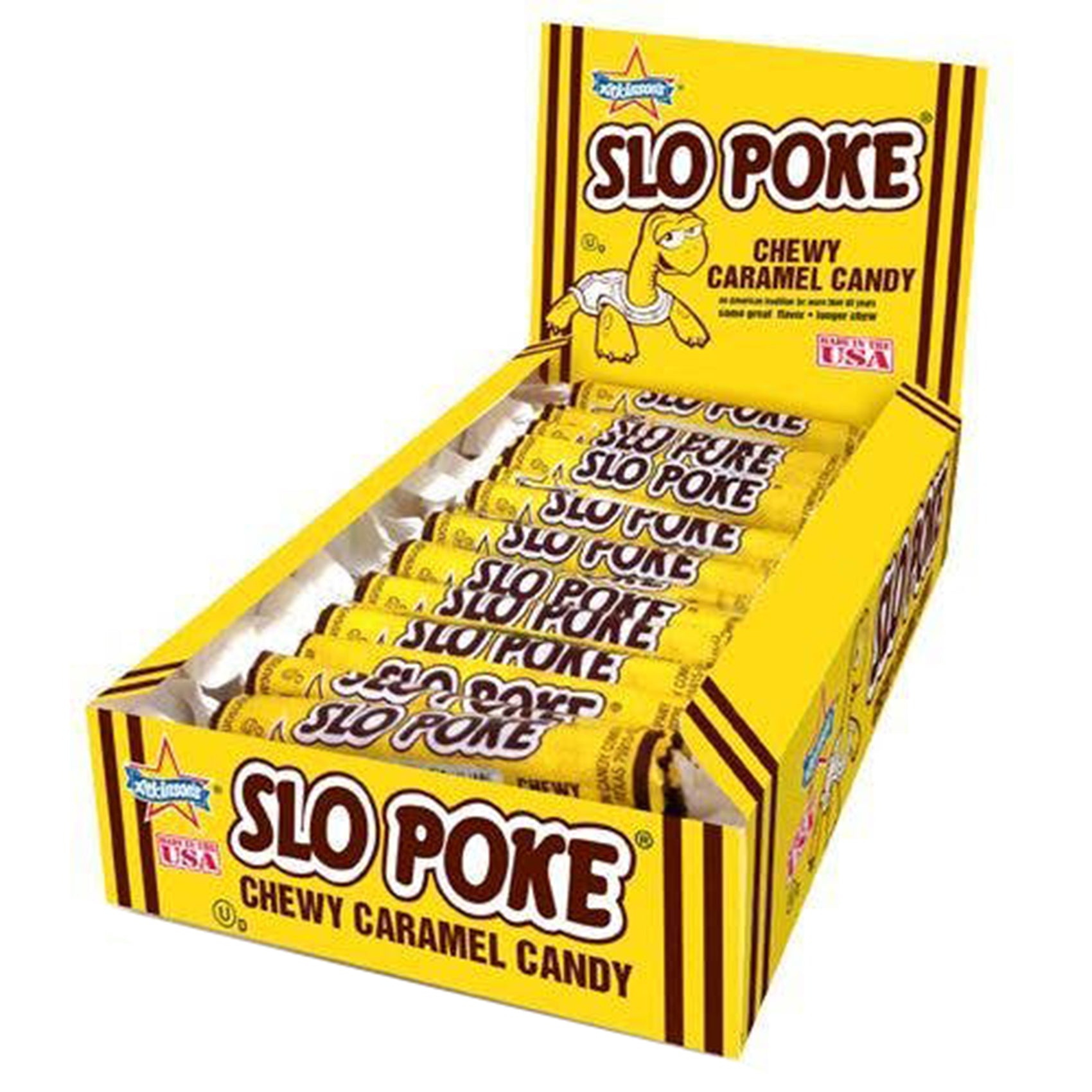 Slo Poke Chewy Caramel Candy Bars, 24ct