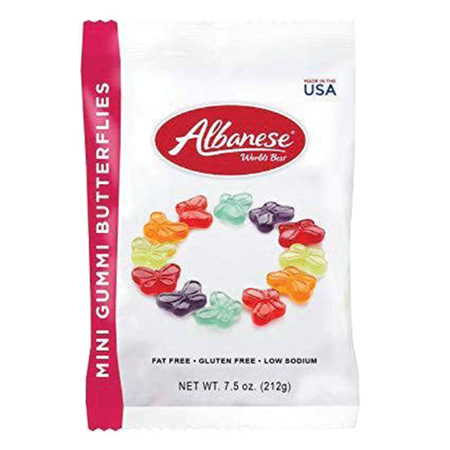 Albanese 12 Flavor Mini Butterflies, 7.5oz, 12ct Case 