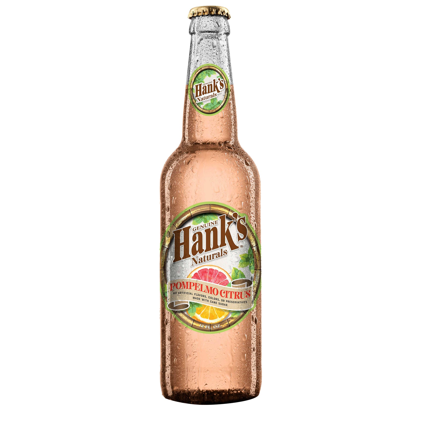 Hank's Naturals Pompelmo Citrus, 12ct Glass Bottles