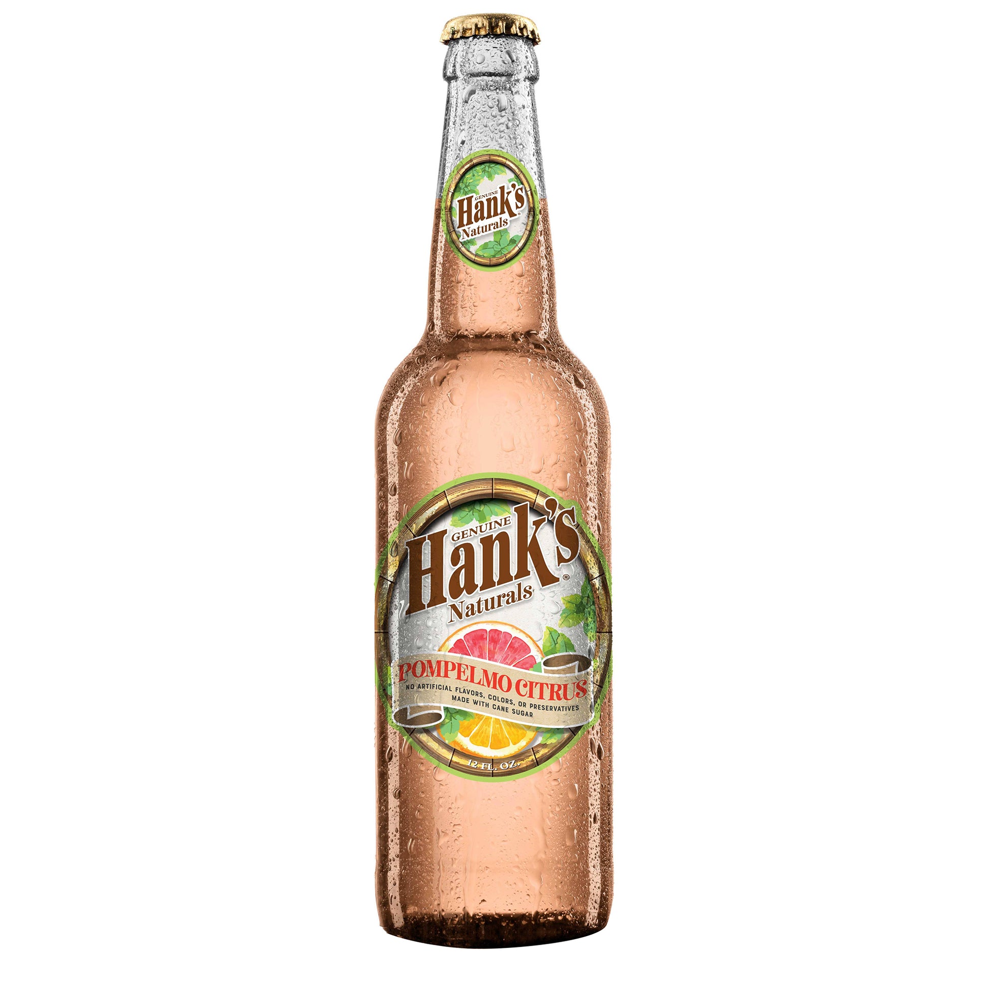 Hank's Naturals Pompelmo Citrus, 12ct Glass Bottles