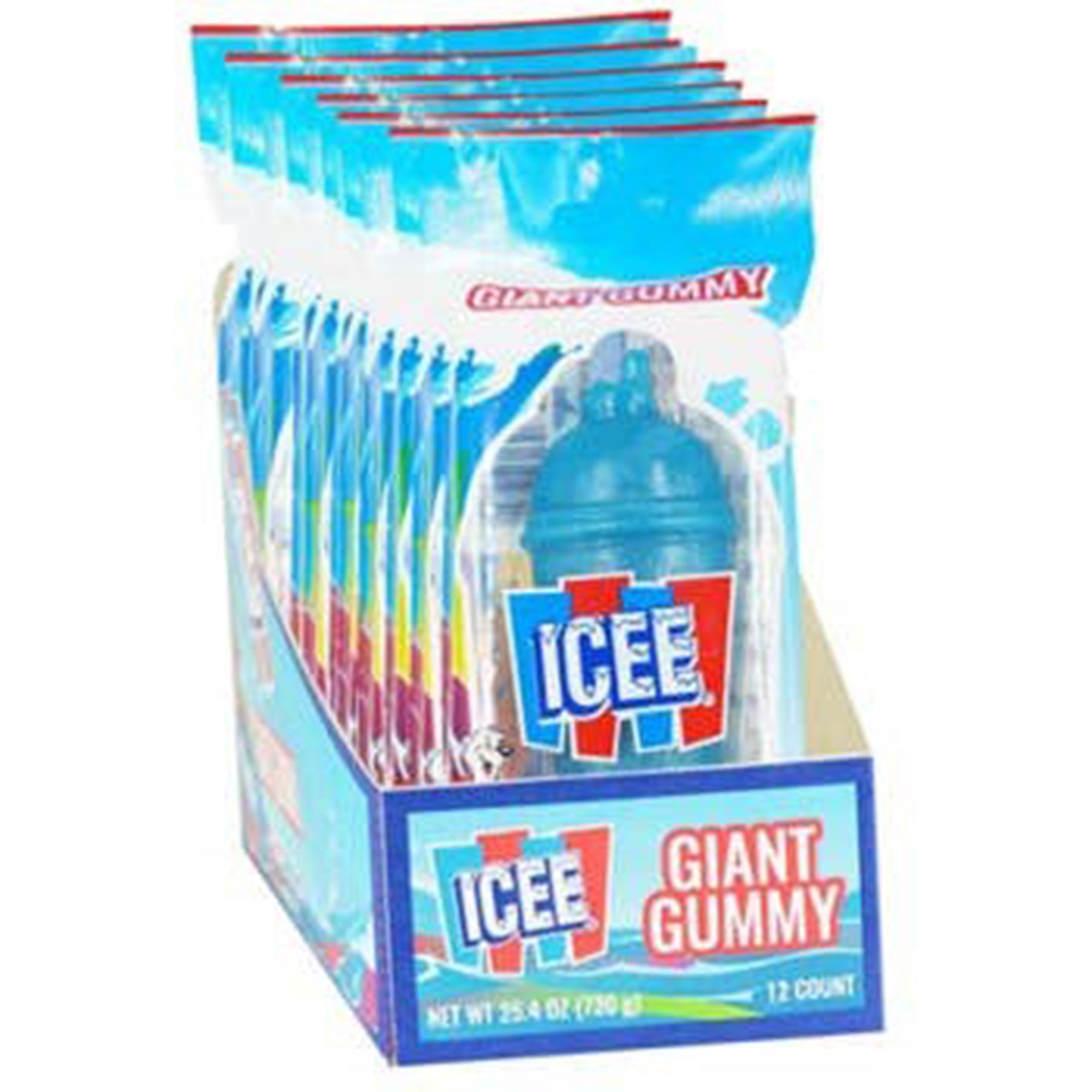 Icee Giant Gummy, 2.1oz, 12ct Case