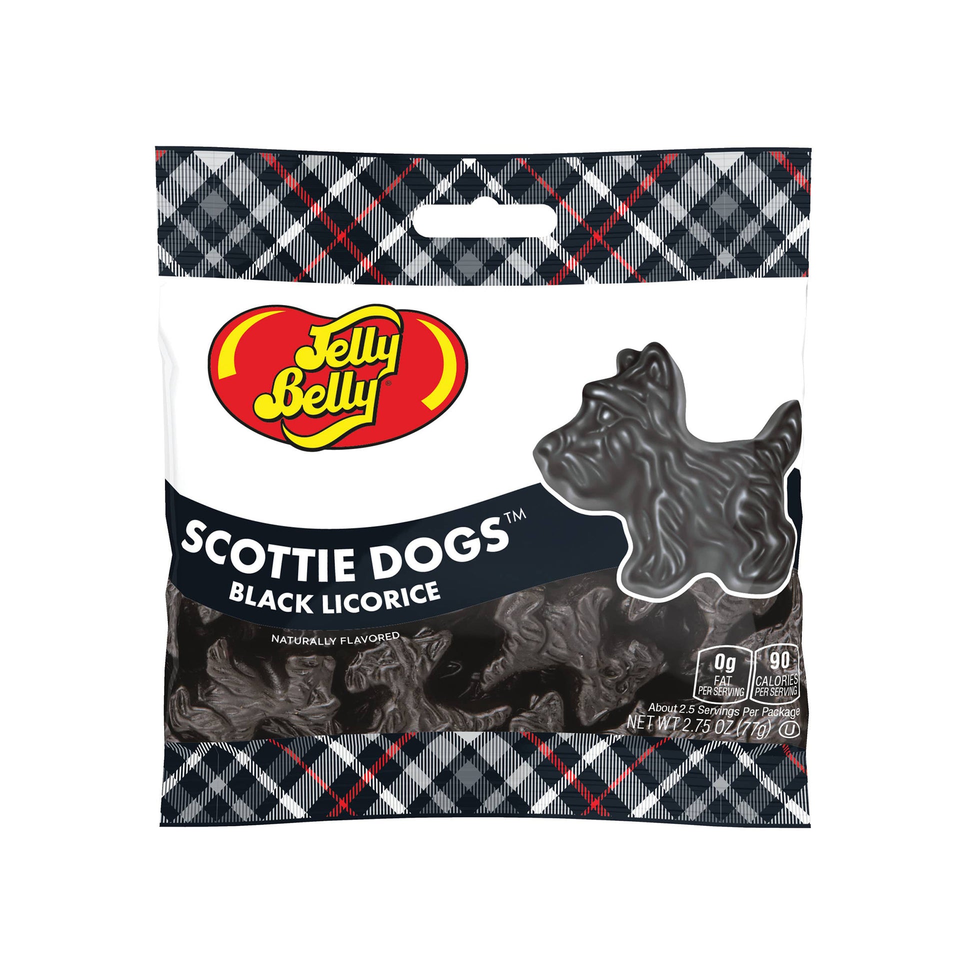 Jelly Belly Scottie Dogs, Black Licorice, 2.75oz, 12ct