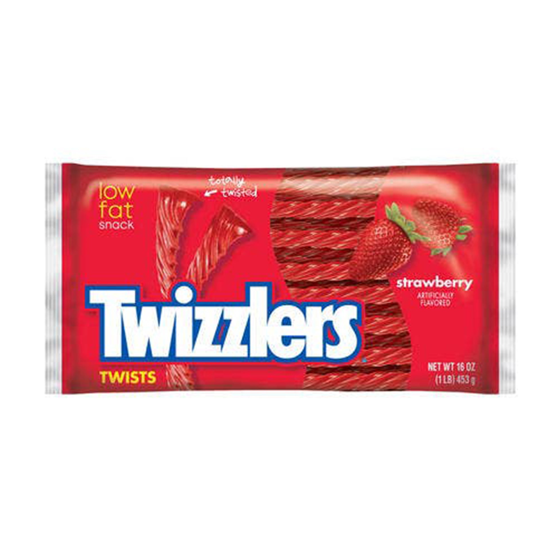 Twizzlers, Red Licorice Candy,16oz Bag, 12ct Case