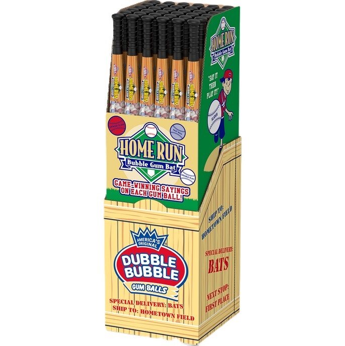 DB Homerun Gumball Baseball Bat, 4.5oz Shipper, 36ct