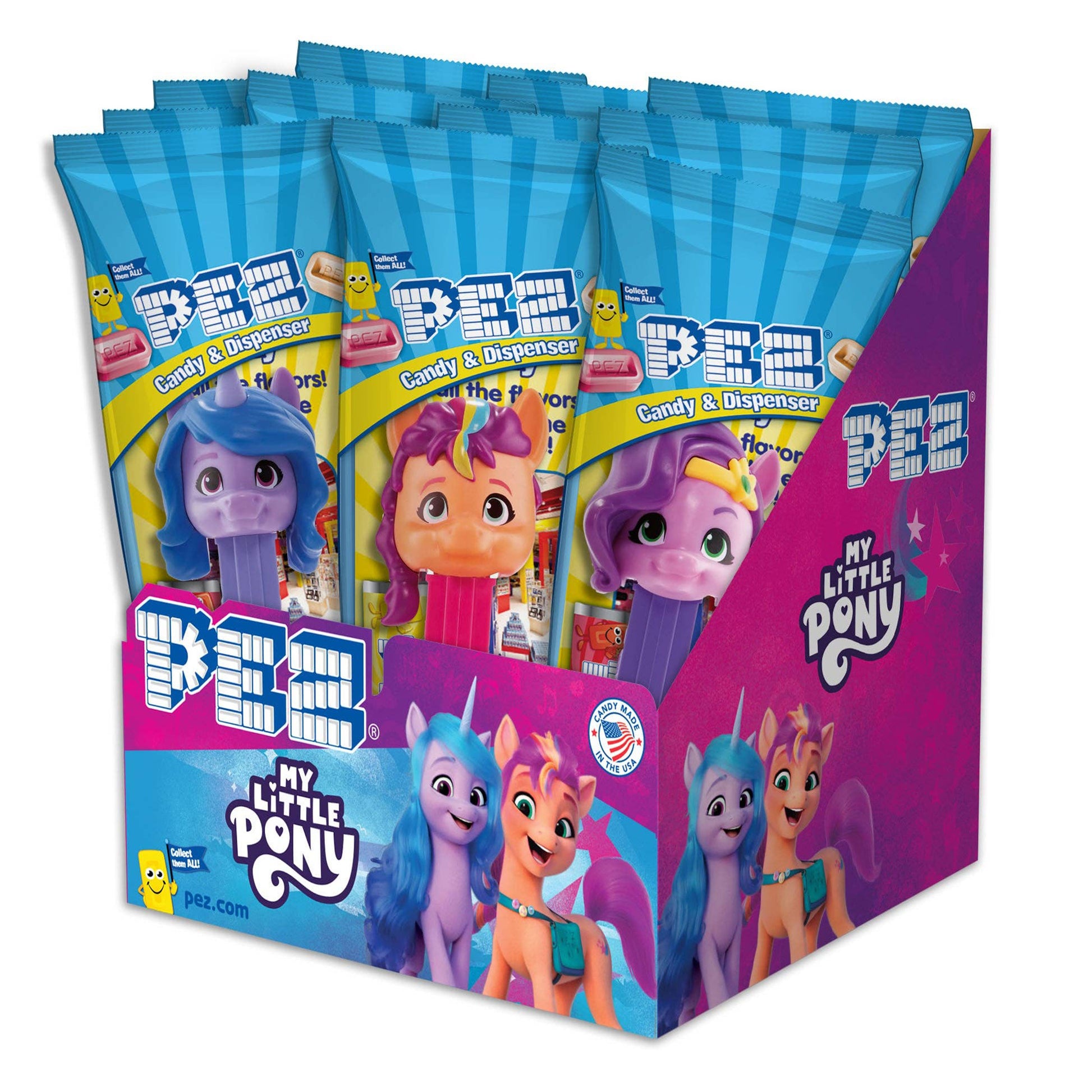 My Little Pony PEZ Candy, Poly Bag, 12ct Display