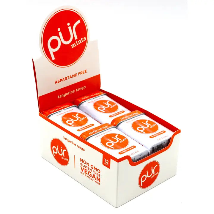 PUR Mints Tangerine Tango 1.05oz Tin, 12ct Box