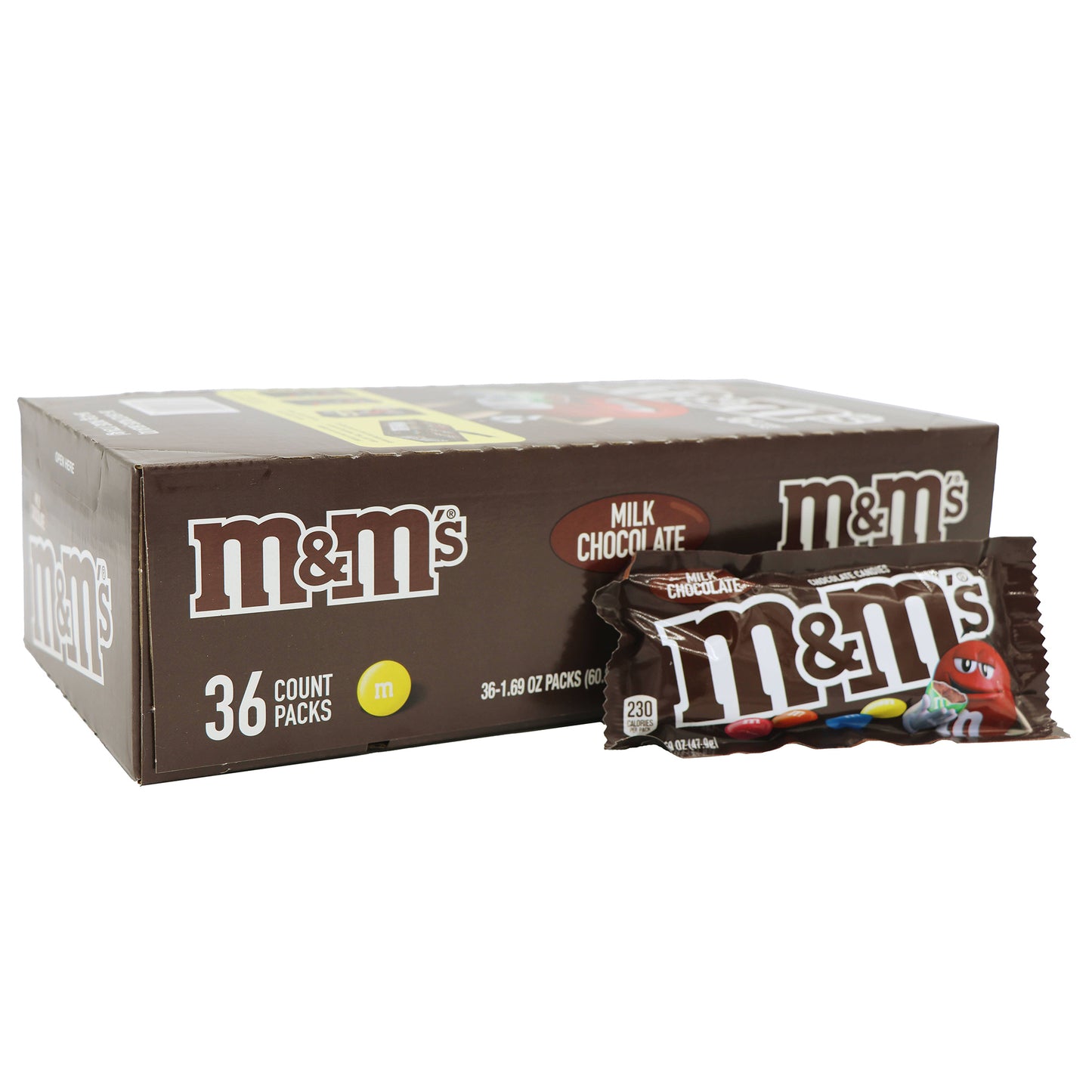 M&M's Plain, 1.69oz, 36ct Case