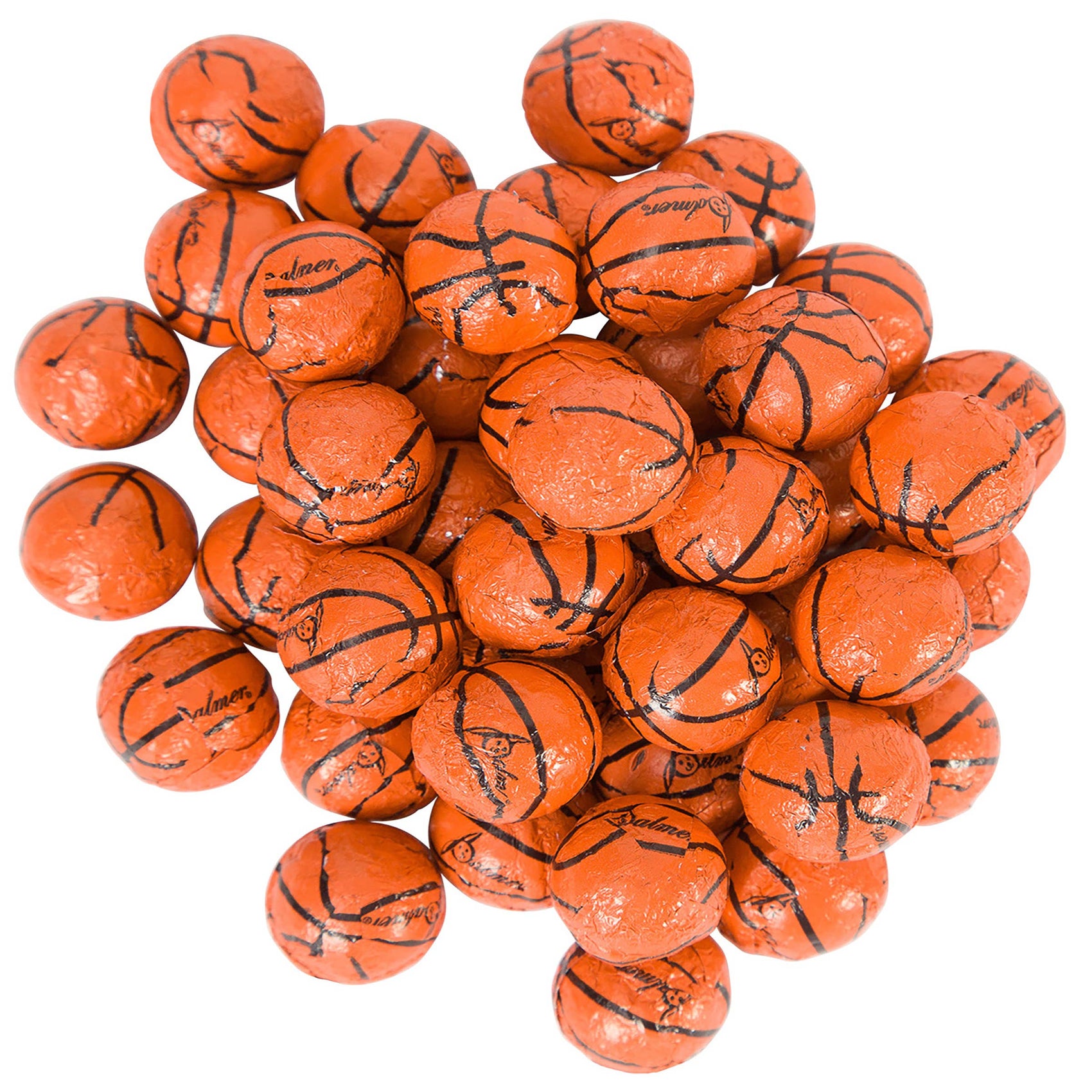 R.M. Palmer, Milk Choc Foil Wrapped Basketballs, 5lb Bag