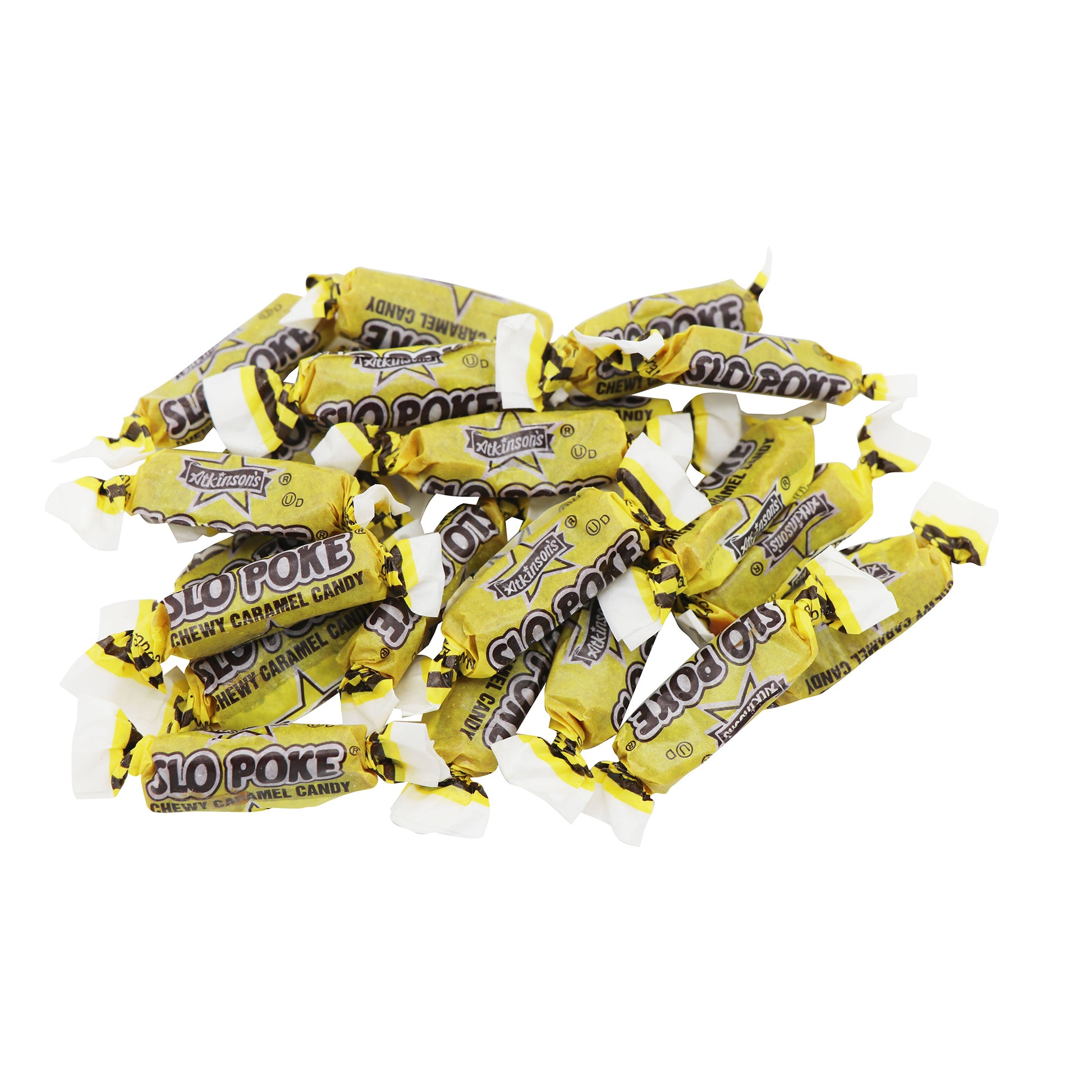 Slo Poke Chewy Caramel Candy Bite Size Bulk, 5lb Bag