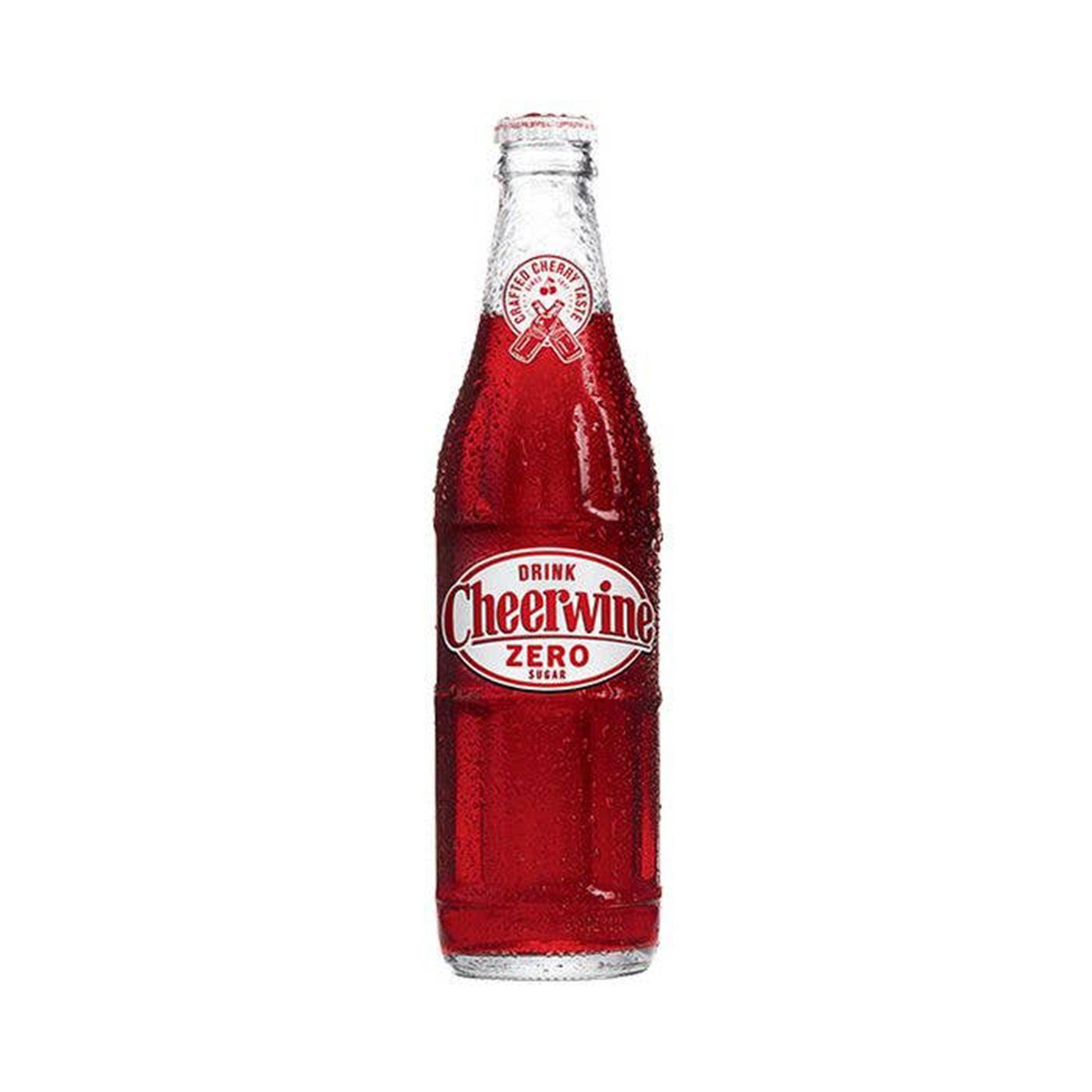 Cheerwine Zero, 12oz Glass Bottle 12ct