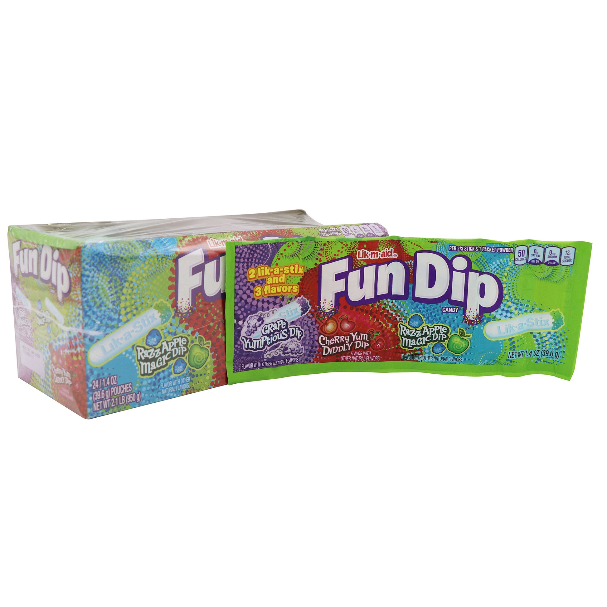 Fun Dip Candy Three Flavor Pack, 24ct