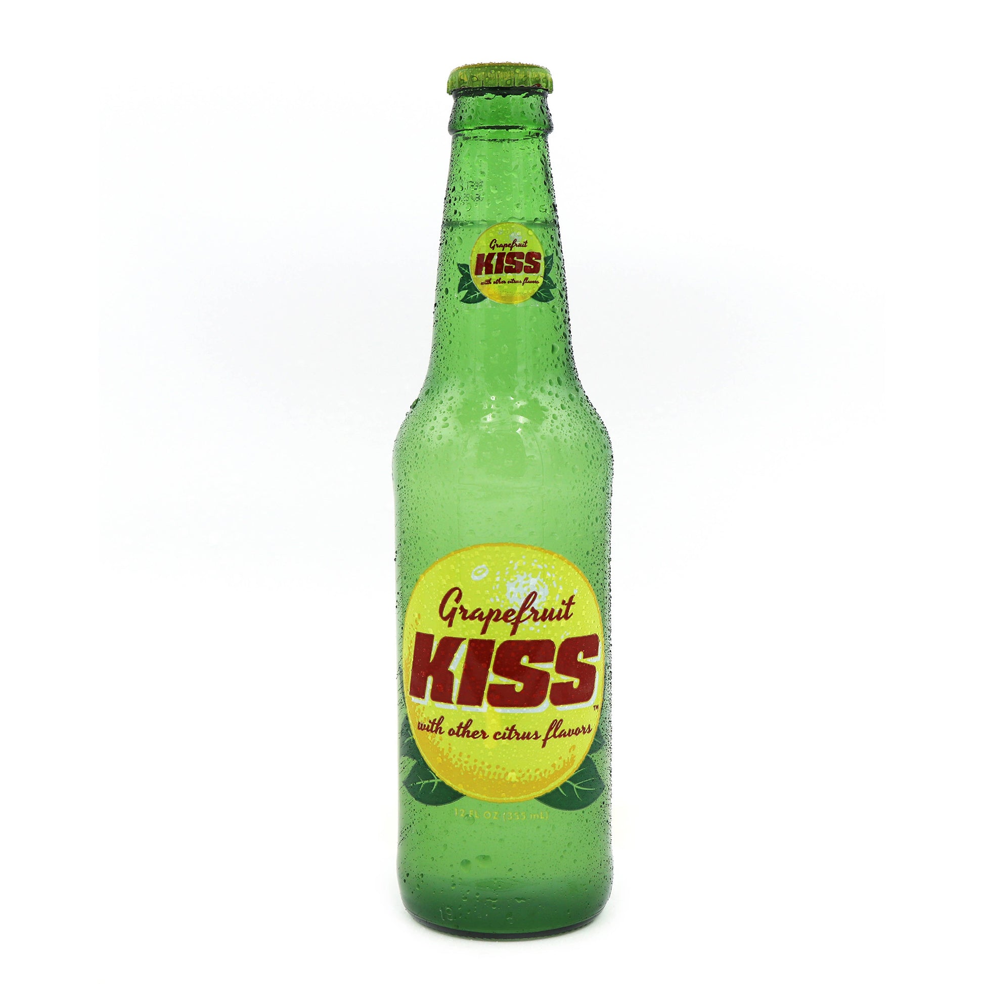 Grapefruit Kiss Soda, 12oz Glass Bottle 12ct