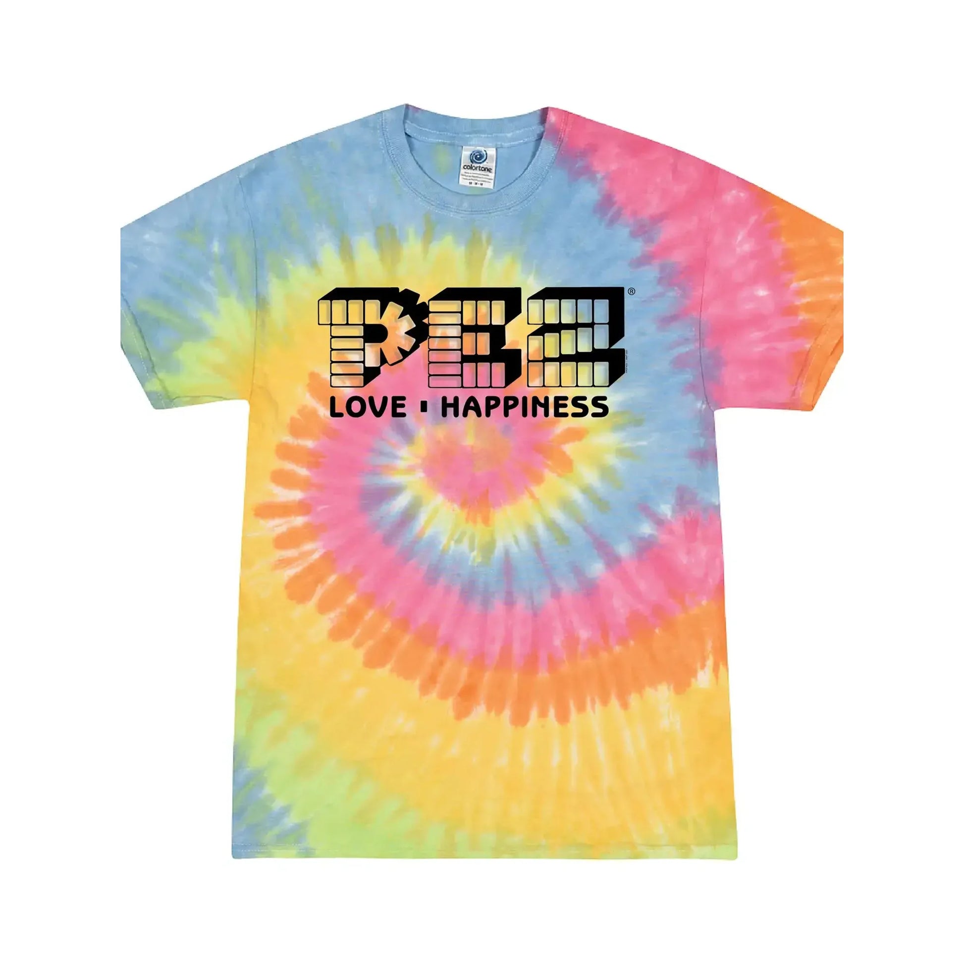 Pez Love & Happiness Tie-Dye Vintage Candy T-Shirt, Tee