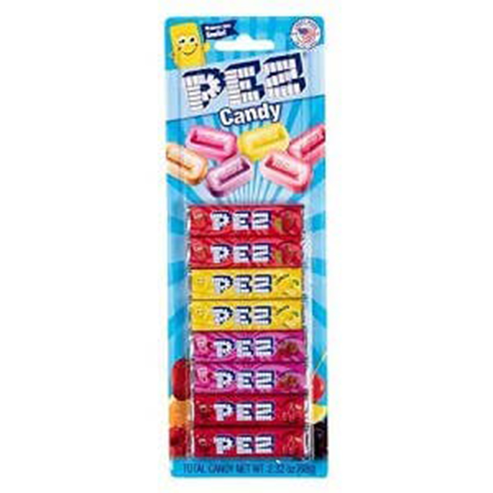 Pez Blister Refill Assorted Fruit Refills, 12ct